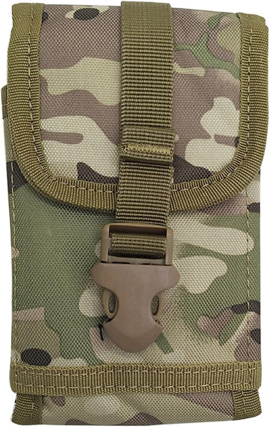 Universal Tactical MOLLE Holster Army Mobile Phone Belt Pouch EDC Security Pack Carry Accessory Kit Waist Bag Case(Acu)