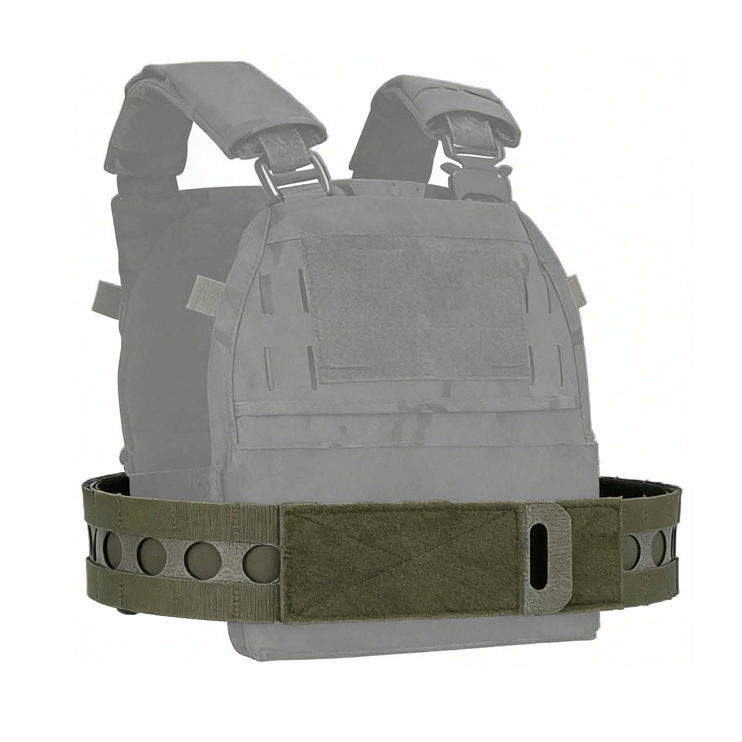 MOLLE Quick Release Cummerbund 3 Semi-Rigid Tactical Waistband Quick Disconnect Hook & Loop Strap for Plate Vest, Gear