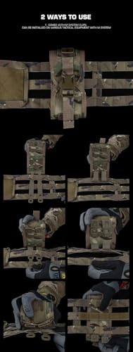 Tactical Vest Belt MOLLE Compact Medical Pouch V2 Disassembly Small Medical Bag Nylon Hunting and Hiking Equipment