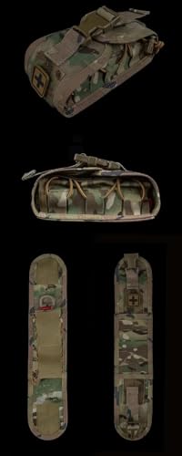 Tactical Vest Belt MOLLE Compact Medical Pouch V2 Disassembly Small Medical Bag Nylon Hunting and Hiking Equipment
