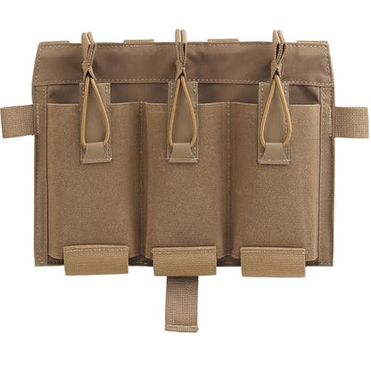 Tactical Triple Mag Pouch 5.56 Elastic Insert,Tactical Bag Fast Draw MOLLE Mag Pouches for Tactical Vest S.PC J.PC Accessories