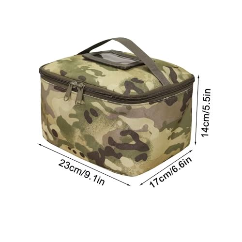 Tactical Ammo Bag with Detachable Inner Space Bullet Carrying Pouch for Hunting Pistol Rifle Shotgun Shooting Bullet Storage Bag(Black)