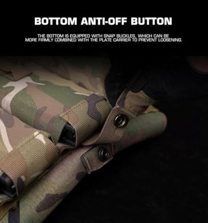Tactical Triple Mag Pouch 5.56 Elastic Insert,Tactical Bag Fast Draw MOLLE Mag Pouches for Tactical Vest S.PC J.PC Accessories