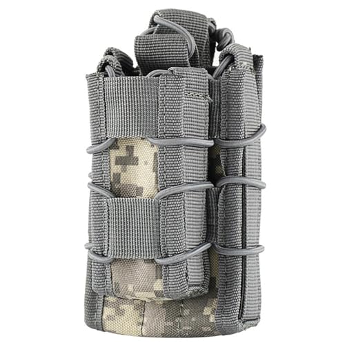 Tactical Molle Mother and Child Magazine Pouch Open-Top Single Pistol Mag Pouch AR/M4/M16 Cartridge Clip Pouch Hunting Bag