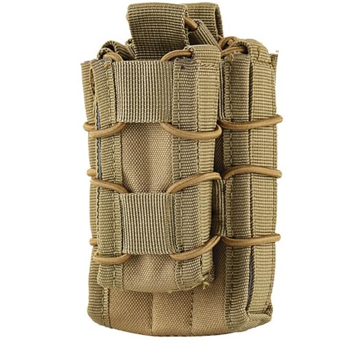 Tactical Molle Mother and Child Magazine Pouch Open-Top Single Pistol Mag Pouch AR/M4/M16 Cartridge Clip Pouch Hunting Bag