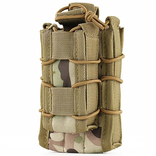 Tactical Molle Mother and Child Magazine Pouch Open-Top Single Pistol Mag Pouch AR/M4/M16 Cartridge Clip Pouch Hunting Bag