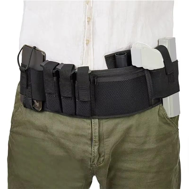 Men Tactical Belly Band Concealed Carry Gun Holster Universal Invisible Waist Pistol Holster Adjustable Hunting Battle Belt