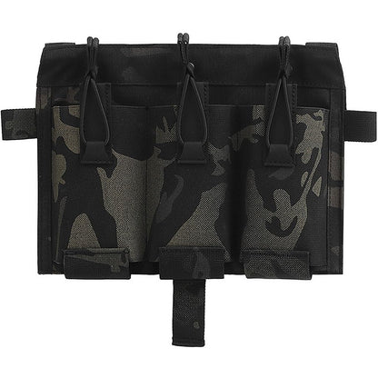 Tactical Triple Mag Pouch 5.56 Elastic Insert,Tactical Bag Fast Draw MOLLE Mag Pouches for Tactical Vest S.PC J.PC Accessories