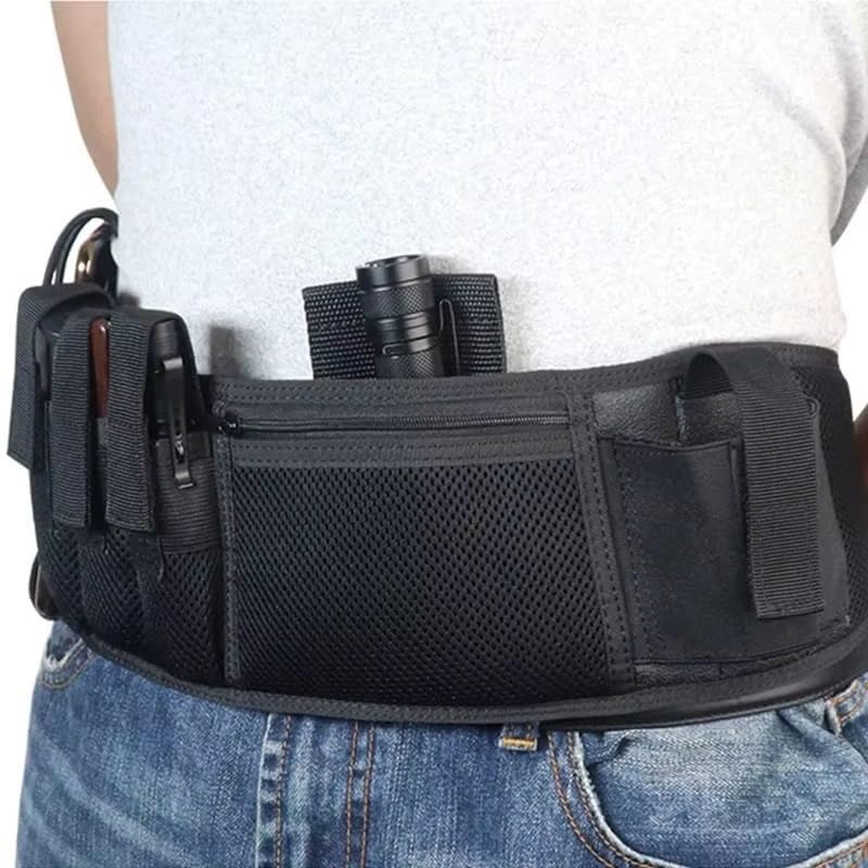 Men Tactical Belly Band Concealed Carry Gun Holster Universal Invisible Waist Pistol Holster Adjustable Hunting Battle Belt