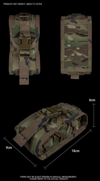 Tactical Vest Belt MOLLE Compact Medical Pouch V2 Disassembly Small Medical Bag Nylon Hunting and Hiking Equipment