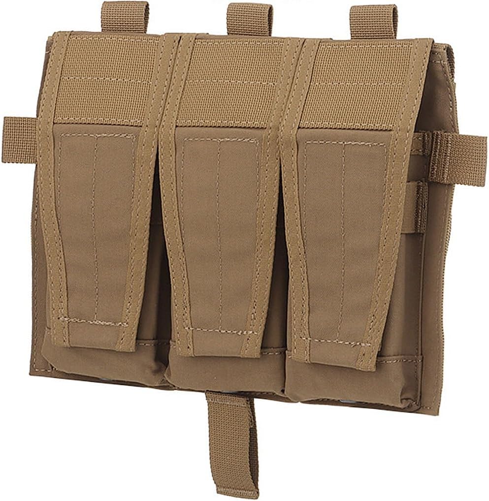 Tactical Mag Pouch MOLLE Triple Pouch M4/5.56 Hunting Vest Detachable Flap Front Bag Plate Carrier Accessories for A.VS S.PC J.PC 2.0