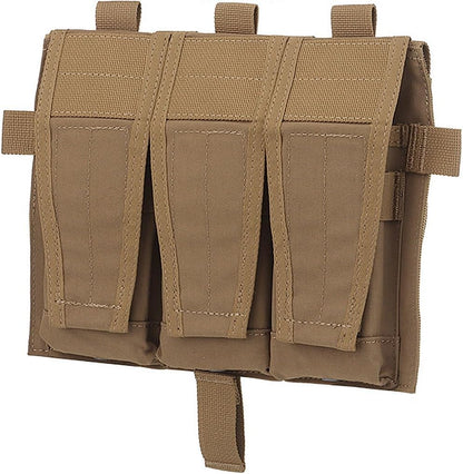 Tactical Mag Pouch MOLLE Triple Pouch M4/5.56 Hunting Vest Detachable Flap Front Bag Plate Carrier Accessories for A.VS S.PC J.PC 2.0