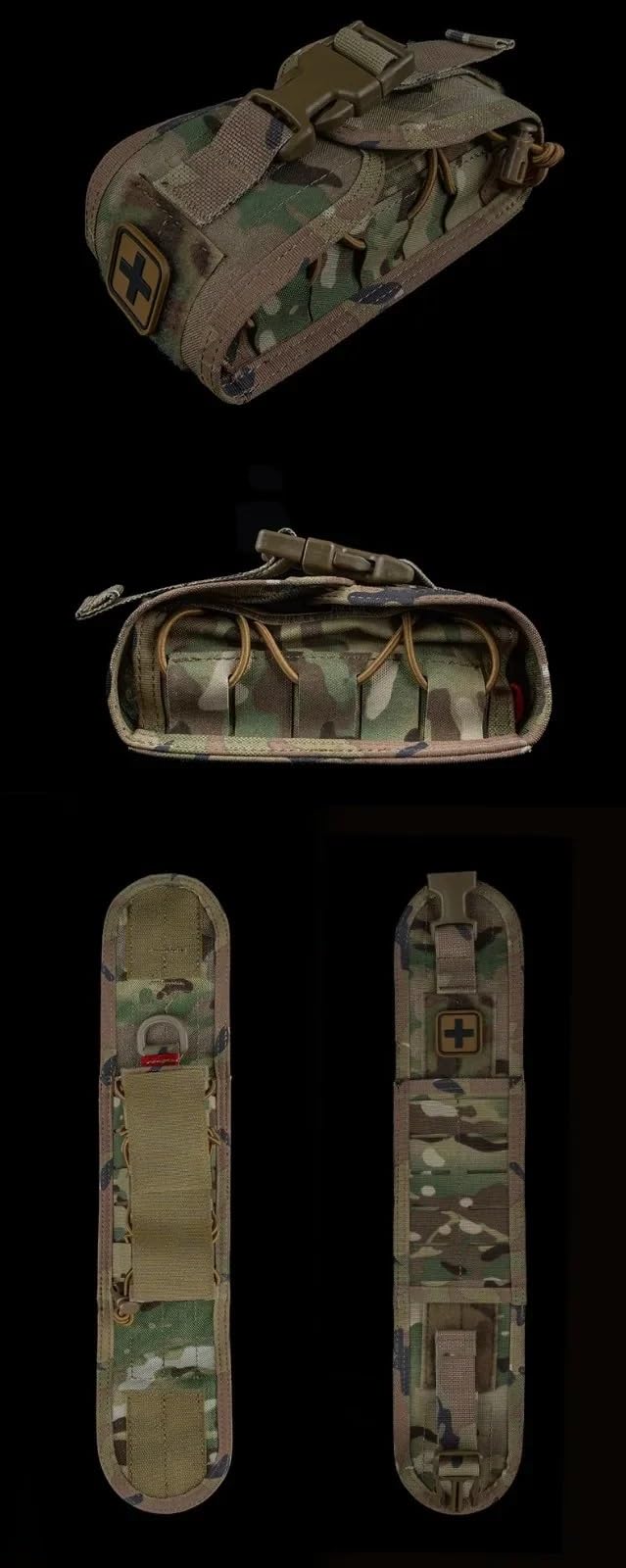 Tactical Vest Belt MOLLE Compact Medical Pouch V2 Disassembly Small Medical Bag Nylon Hunting and Hiking Equipment