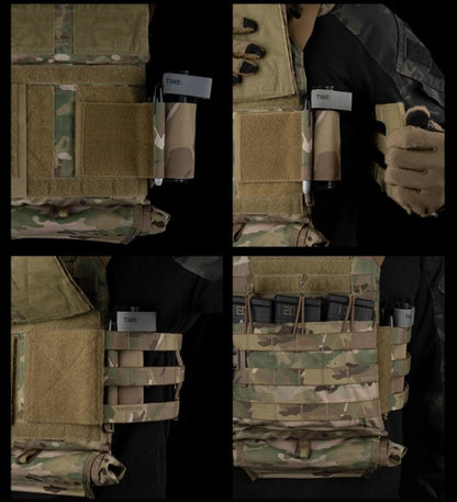 Tactical t0urniquet Holder Hunting Vest Plate Carrier Side Wing Magic Fastener Elastic T0urniquet Pouch Vest Accessories