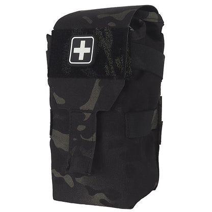 Tactical Small First Aid Kit Quick Release Magazine Pouch Tear-Away MOLLE IFAK Bag Medical Kit for Camping, Hunting, etc.
