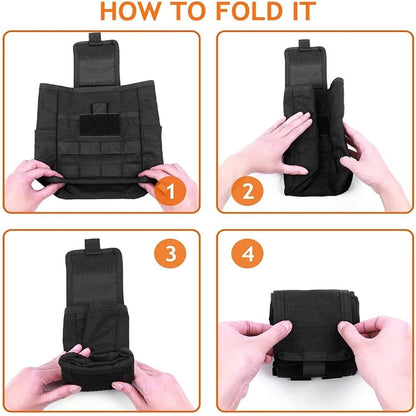 Tactical Molle Dump Pouch Drawstring Magazine Dump Bag Utility Belt Ammo Pouch