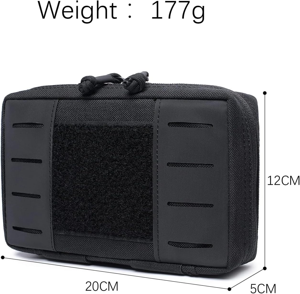 Tactical Molle Pouch Military Medical Bag Outdoor EDC Tool Accessory Bag Multi-Purpose Small Battery Case Compact Utility bag(Brown,S)