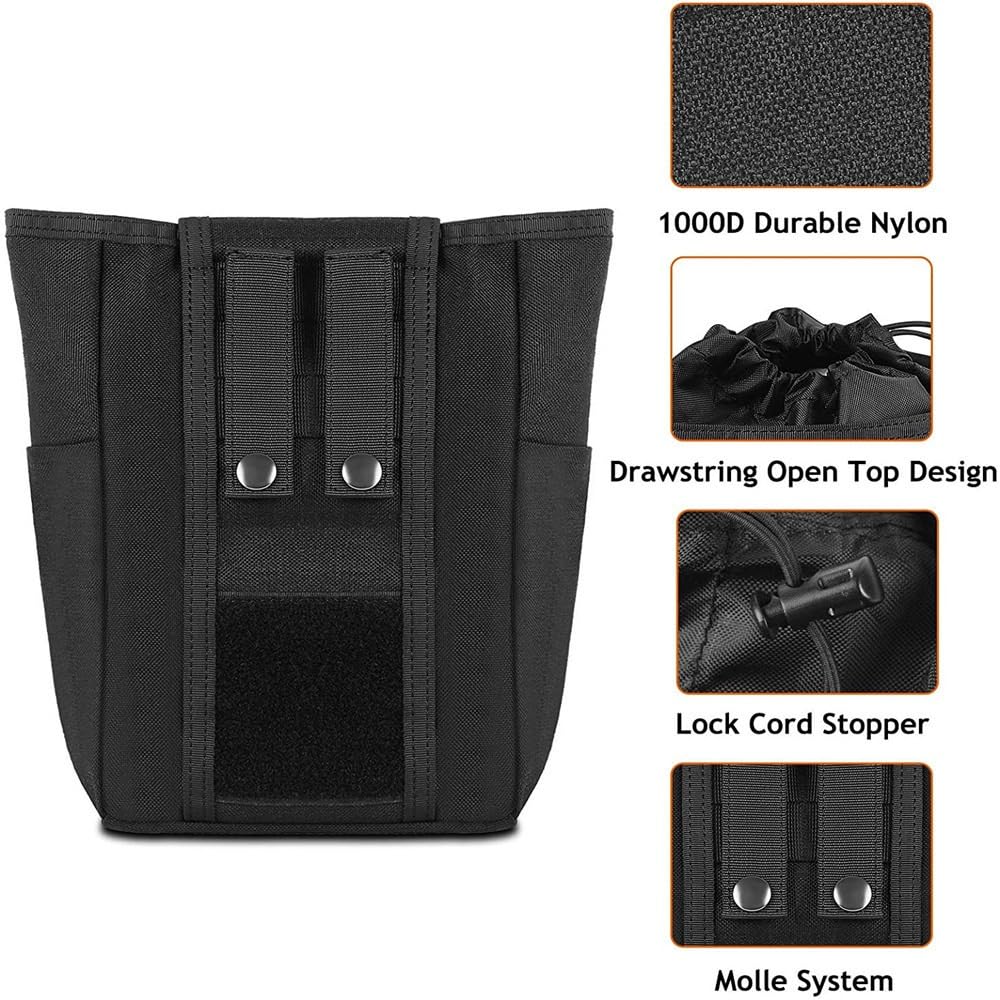 Tactical Molle Dump Pouch Drawstring Magazine Dump Bag Utility Belt Ammo Pouch