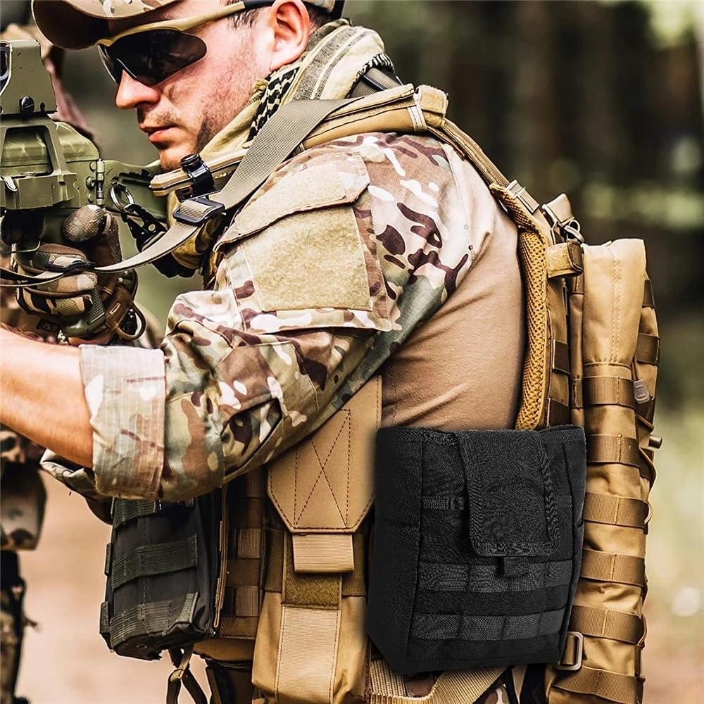 Tactical Molle Dump Pouch Drawstring Magazine Dump Bag Utility Belt Ammo Pouch