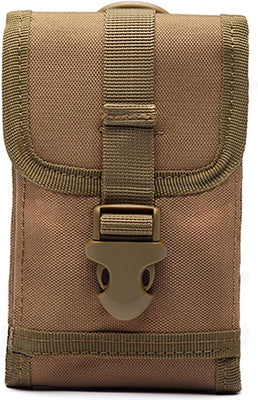Universal Tactical MOLLE Holster Army Mobile Phone Belt Pouch EDC Security Pack Carry Accessory Kit Waist Bag Case(Acu)