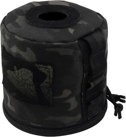 Tactical Toilet Paper Holder, Waterproof Toilet Roll Paper Bag Toilet Paper Storage Pouch with Side Webbing for Camping Hiking Picnics(Black)