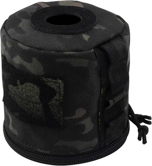 Tactical Toilet Paper Holder, Waterproof Toilet Roll Paper Bag Toilet Paper Storage Pouch with Side Webbing for Camping Hiking Picnics(Black)