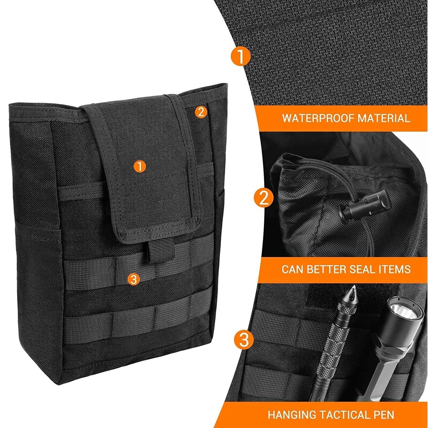 Tactical Molle Dump Pouch Drawstring Magazine Dump Bag Utility Belt Ammo Pouch