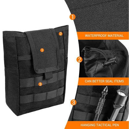 Tactical Molle Dump Pouch Drawstring Magazine Dump Bag Utility Belt Ammo Pouch