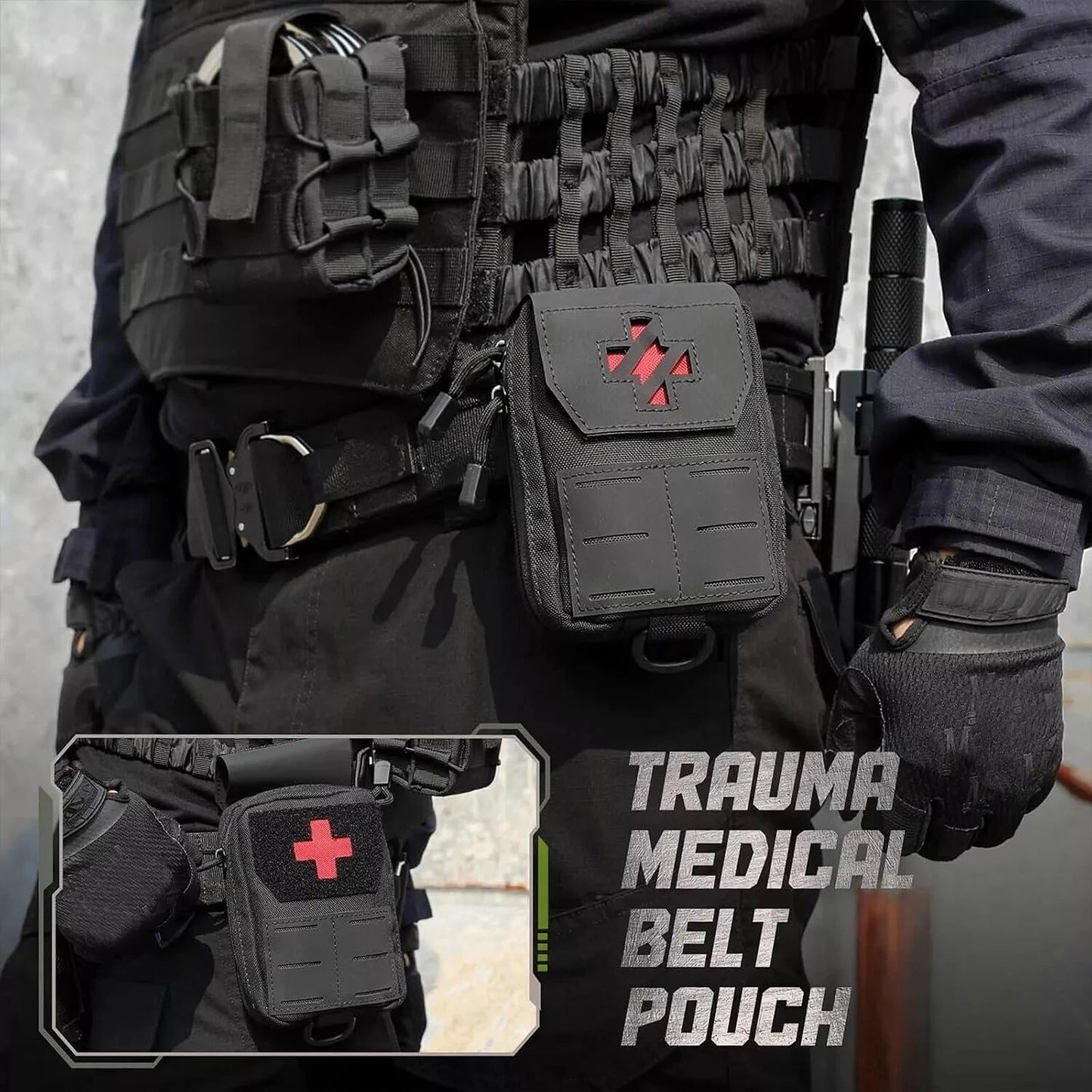 Tactical Medical Pouch MOLLE EMT First Aid Pouch IFAK Utility Pouch Trauma Bag Emergency Trauma Bag